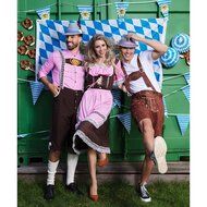 Vlaggenlijn plastic Oktoberfest Freistaat Bayern