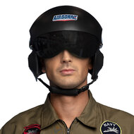 Pilotenhelm Airborne zwart