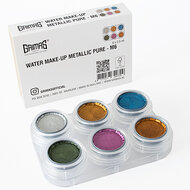 Grimas Schmink Palette Water Make-up - 6 kleuren - Metallic