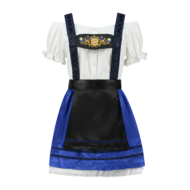 Dirndl jurk royal blauw