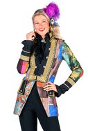 Dames carnavalsjas patchwork slipjas model Napoleon