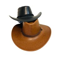 Cowboyhoed nepleer zwart