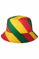 Bucket hat Carnaval rood-geel-groen