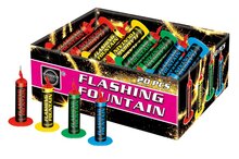 Flashing Fountain - 20 stuks - Cat. 1 vuurwerk