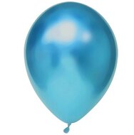 Ballonnen Chrome blauw 30 cm - 50 stuks