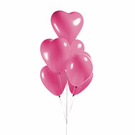 Ballonnen hartjes roze
