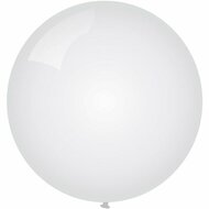 Topballon metallic wit 91 cm