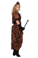 Steampunk Jurk bruin dames