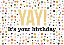 Wenskaart - Daisy - It&#039;s Your Birthday