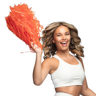 Cheerleader pompom oranje