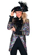 Carnavalsjas dames Sequinmaster mix van kleuren