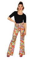 Hippie broek Flower Power dames