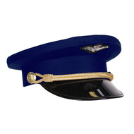 Pilotenpet blauw luxe