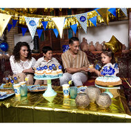 Folieballonslinger Eid Mubarak goud
