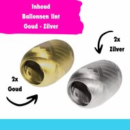 Lint goud en zilver set - 20 meter per rol