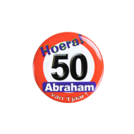 Abraham Button verkeersbord 50 jaar
