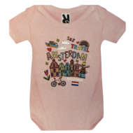 Romper roze Amsterdam travel baby&#039;s