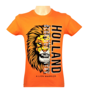 T-shirt oranje Leeuw heren