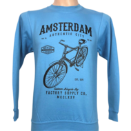 Sweater Amsterdam fiets lichtblauw