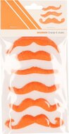 Oranje snorren set 6 stuks