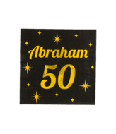 Servetten 50 jaar Abraham Classy - 16 stuks