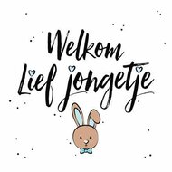 Wenskaart Geboorte - Welkom Lief Jongetje - Met Envelop