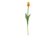 Kunstbloem Tulp - Geel en Oranje - Zijdebloem