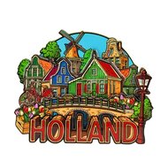 Magneet MDF - Cityvibes Huisjes Holland