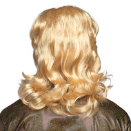 Heren Pruik - Barry Blond - Halflang Model met Snor