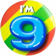Button 9 jaar