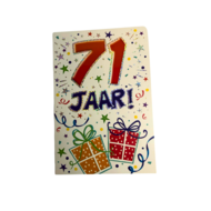 Verjaardagskaart That funny age 71 jaar