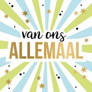 Wenskaart Daisy XL - Van Ons Allemaal - met Envelop