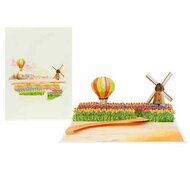 Wenskaart Kiriori 3D- Hollands Landschap - met Envelop
