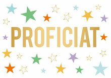 Wenskaart Daisy Proficiat Sterren