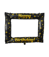 Gefeliciteerd Photo Frame - Happy Birthday - Goud-Zwart