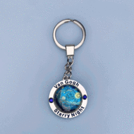 Sleutelhanger - Mono Spinning - Van Gogh - Starry Night