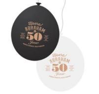 Ballonnen - Abraham 50 - Zwart-Wit