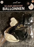 Ballonnen - Abraham 50 - Zwart-Wit
