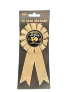Rozet - Abraham 50 - Goud-Zwart
