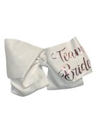 Haarstrik Vrijgezellen Feest - Team Bride - Wit - Rosé Goud