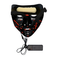 Masker Killer Smile - Voodoo met Licht - Halloween