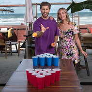 Bier pong set 24 cups red cups