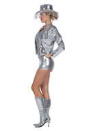 Festival Jas - Jasje Croco - Metallic Zilver - Dames