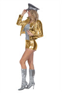Festival Jas - Jasje Croco - Metallic Goud - Dames