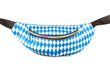 Heuptasje Oktoberfest - Blauw-Wit Geruit - Fanny Pack