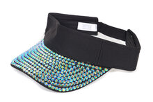 Festival Zonneklep - Strass Steentjes - Zwart