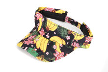 Hawaii Zonneklep - Banaan Print - Strandfeest - Volwassenen