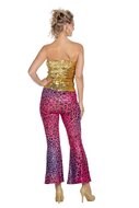 Broek Panter - Foute Party Neon - Paars-Roze-Goud - Dames