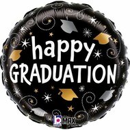Folieballon Helium - Happy Graduation - Geslaagd - 45 cm