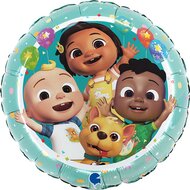 Folieballon - Cocomelon and Friends - 45 cm - Helium- en Luchtvulling
